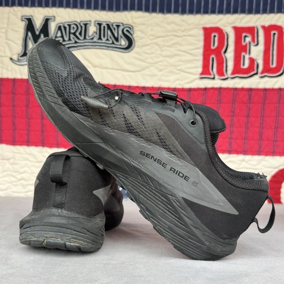 Size 13 - Salomon Sense Ride 5 GTX Men's Running Shoes Black Grey 471472 - Picture 12 of 13